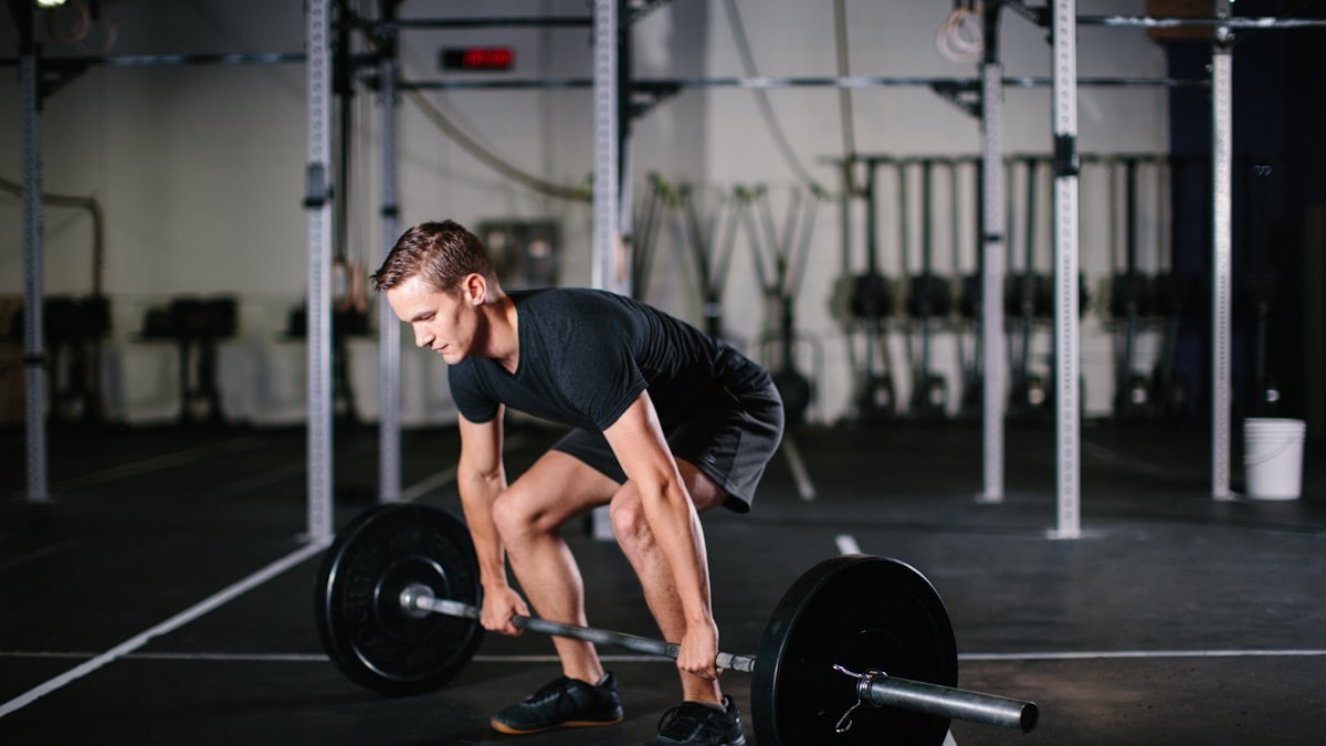 Crossfit barbell workout